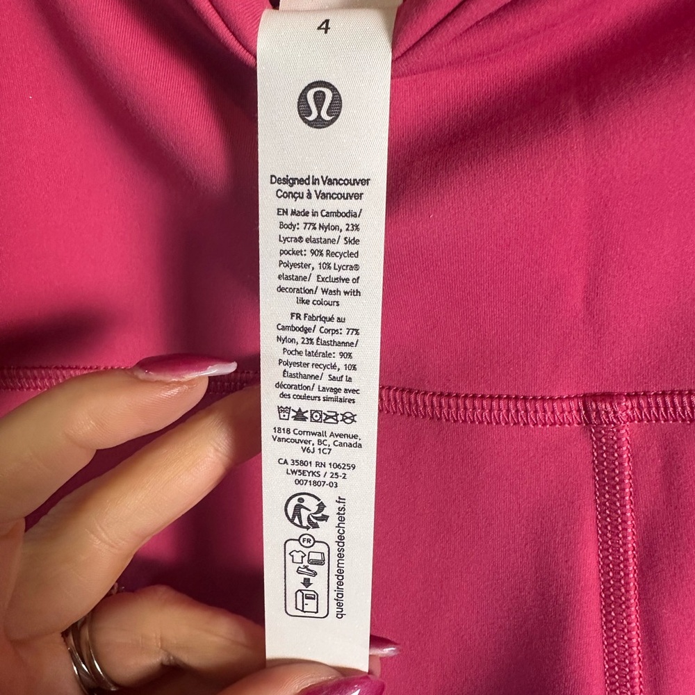 Lululemon Athletica Wunder Train High Rise Tight 25” - Picture 7 of 7